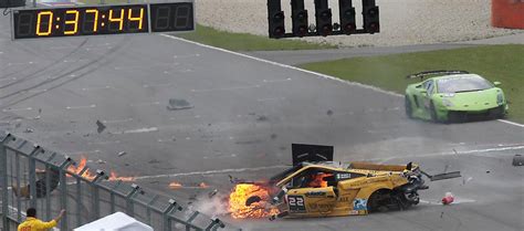 Bad Lamborghini Race Car Crash The Forums