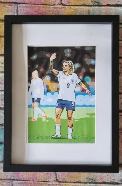 England Womens World Cup 2023 Rachel Daly Football Picture Pop Art