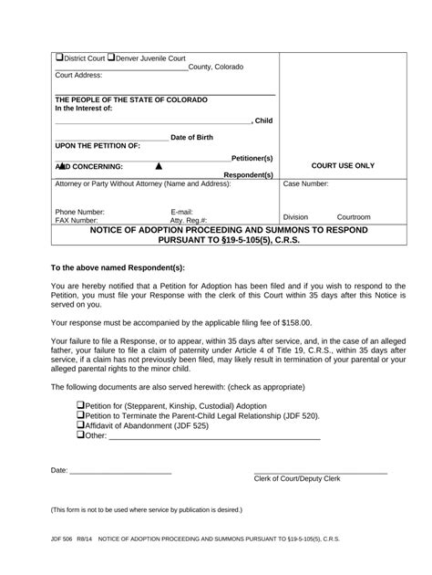 notice summons sample form fill out and sign printable pdf template signnow