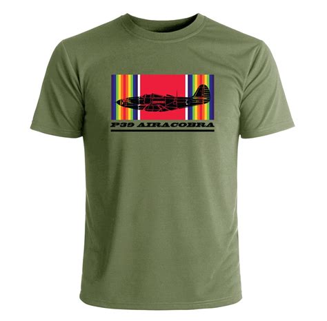 P 39 Airacobra World War Ii Od Green T Shirt World War Ii Aircraft T Shirts