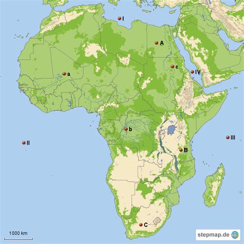 Stepmap Afrika Landkarte Für Afrika