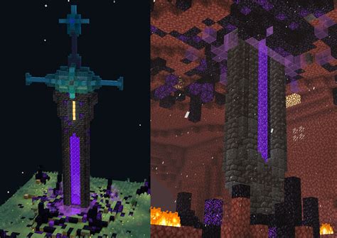 Just A Nether Portal Sword Design Any Thought Rminecraftbuilds