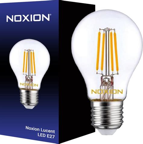 Noxion Lucent Led E27 Peer Filament Helder 45w 470lm 822 827 Dim To