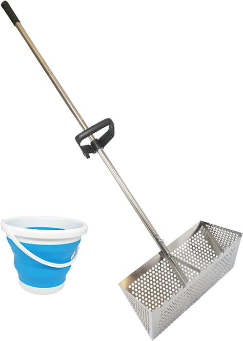 Buy Sand Fleas Rake Stainless Steel Sand Sifter Detachable 47 Inches