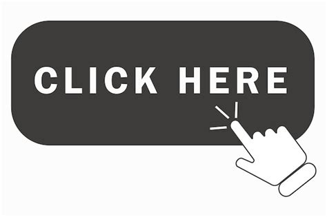 Premium Vector Click Here Button With Hand Pointer Clicking Click