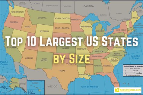 The Largest And Smallest States In America By Size Knowinsiders