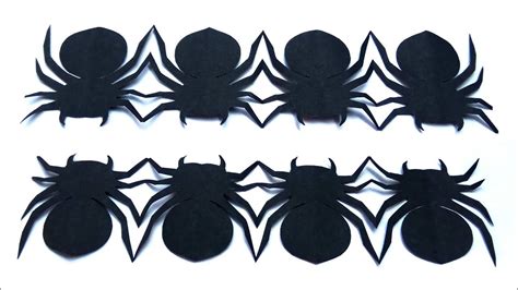 How To Make A Paper Spider Easy Paper Spider Tutorial Youtube