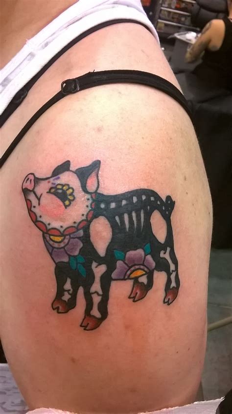 Sugar Skull Pig Tattoo Pig Tattoo Tattoo Style Art Cute Tattoos