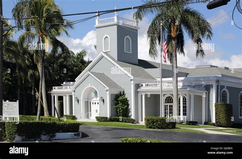 Poinciana Chapel At Palm Beach On The Florida Coast Stock Photo Alamy