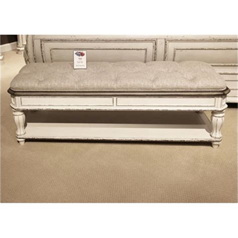 Great savings & free delivery / collection on many items. 244-br47 Liberty Furniture Magnolia Manor Bedroom Bed Bench