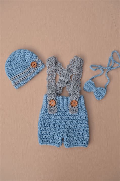 Newborn Boy Photo Outfit Newborn Photo Outfit Boy Crochet Etsy