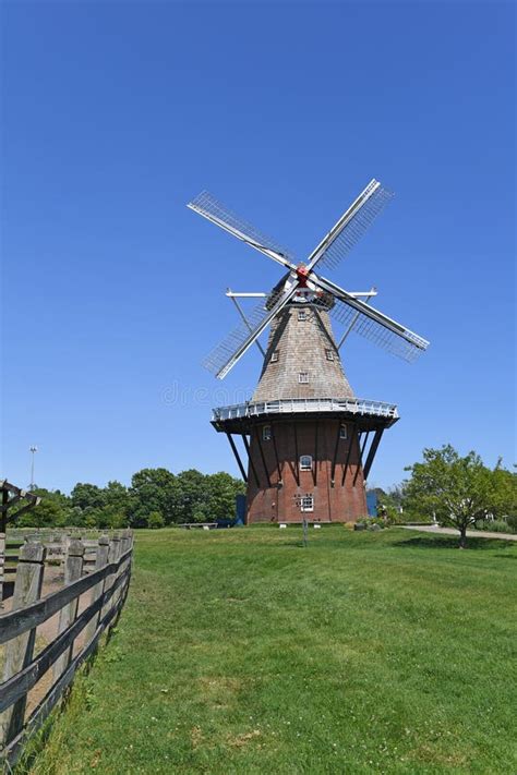 Dutch Windmill In Holland Michigan Stock Image Image Of Wind Blades