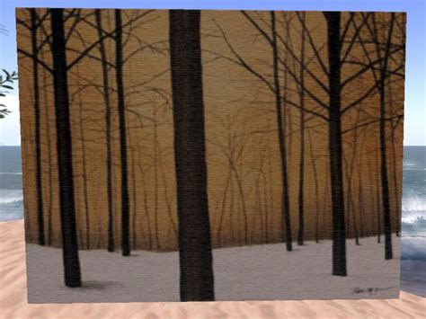 Second Life Marketplace Winter Warmth Stretched Canvas Painting