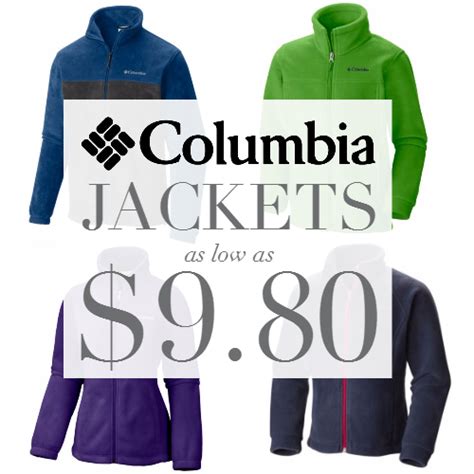 Columbia Clothing Sale Jackets As Low As 998 Each