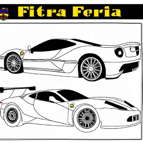 Desenhos De Ferraris Para Imprimir E Colorir
