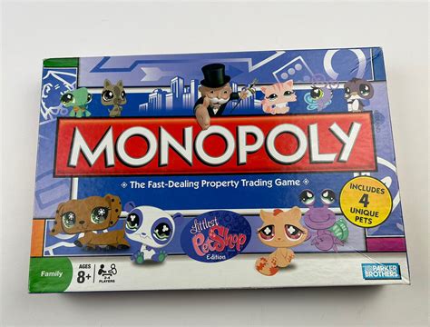 Parker Brothers Monopoly Littlest Pet Shop Edition 2008 Board Game 100