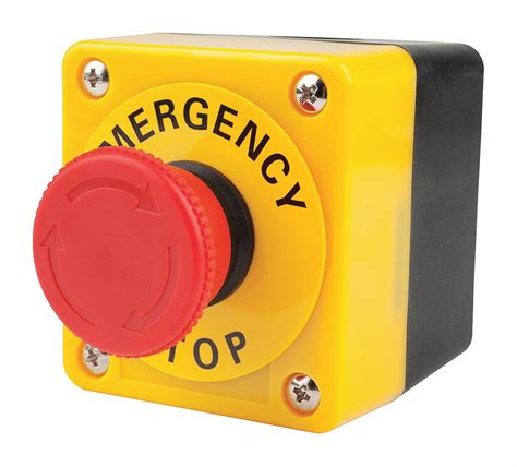 Omron Sti Push Button Control Station Push Pull 2nc Emergency Stop