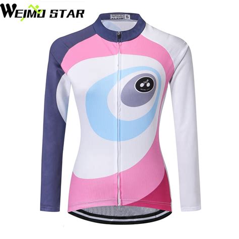 Weimostar Team Pro Womens Riding Jersey Ropa Ciclismo Long Sleeve