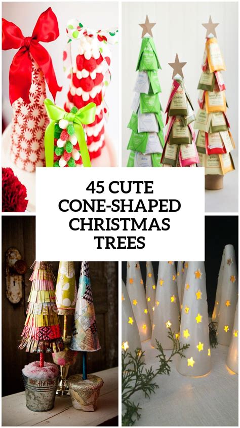 45 Cute Cone Shaped Christmas Trees Shelterness