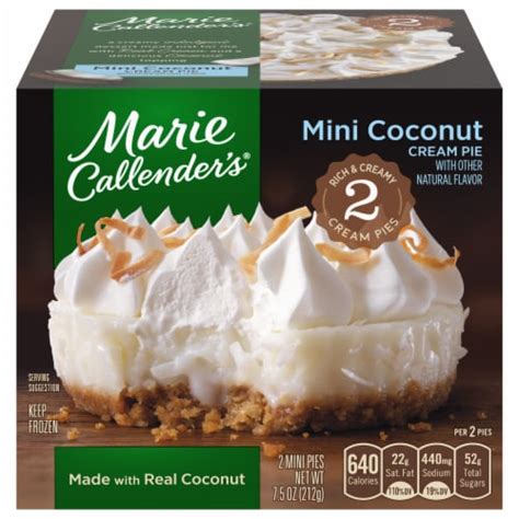 Marie Callender S Mini Coconut Cream Pies 2 Ct 7 5 Oz Pay Less