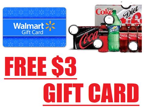 Gift cards don't count toward the $35 minimum order total for free shipping. Free $3 Walmart Gift Card When You Enter 6 Codes from Coke Products - HEAVENLY STEALS