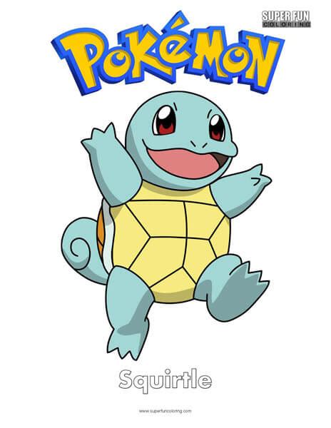 Pokemon Squirtle Coloring Pages