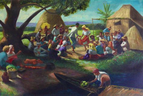 Harvest Scene Philippine Art Indian Paintings Filipino More Fun