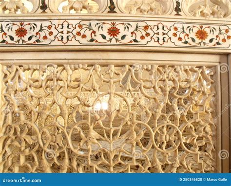 Detail Of The Interior Decoration With Colorful Inlays Of Semi Precious