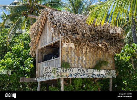 Vanuatu Aneityum Island Mystery Island Hut Stock Photo Alamy