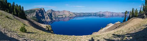 Crater Lake Panorama From S Of Pumice Castle Crater Lake Np Or Dave