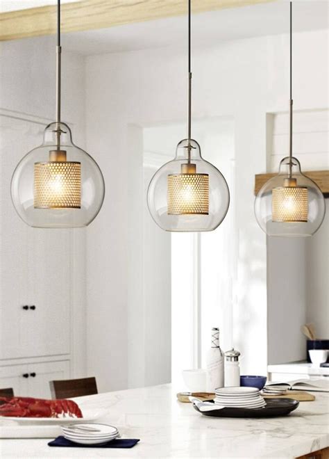 Luxury Nordic Modern New Classical Living Room Bedroom Pendant Lights Creative Clear Glass