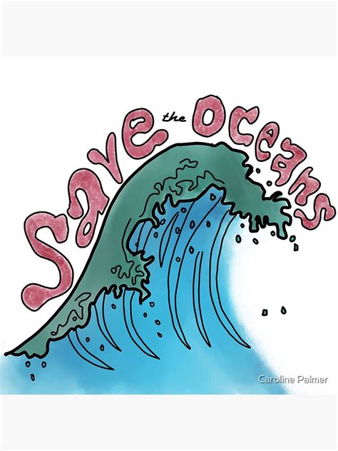 Save The Oceans Sticker By Cpalms Redbubble