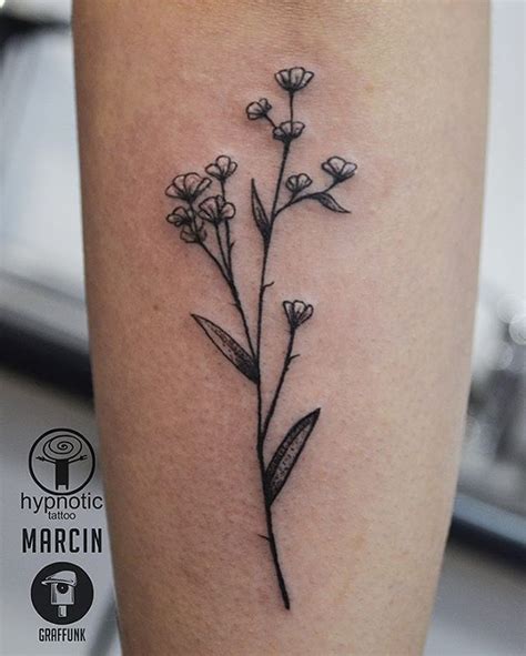 Forgetmenot Meaningful Wrist Tattoos Flower Wrist Tattoos Creative