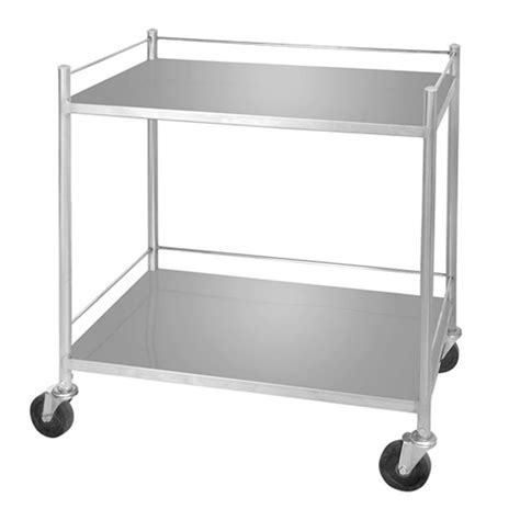 stainless steel ss instrument trolley for hospital size 75 x 45 x 90 cm l x w x h at rs