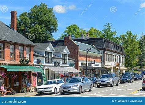 Main Street Concord Massachusetts Usa Editorial Stock Image Image