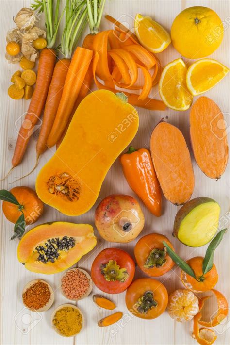 Orange Coloured Fruit And Vegetables Artofit