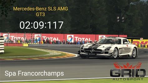 Mercedes Benz Sls Amg Gt Spa Francorchamps Lap Time Grid