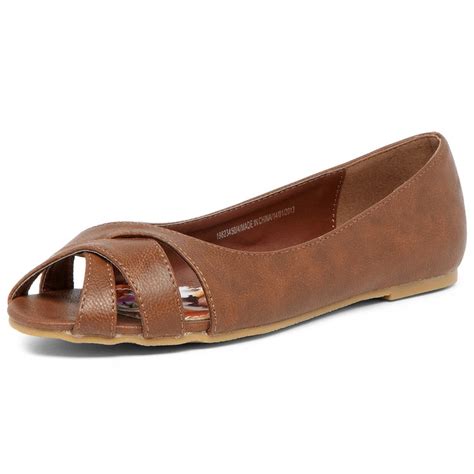 Tan Peep Toe Flats Peep Toe Flats Open Toed Flats Womens Fashion