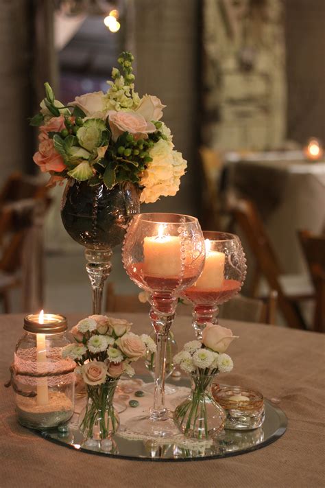 Each Table Was Decorated With A Difference Centerpiece Reception