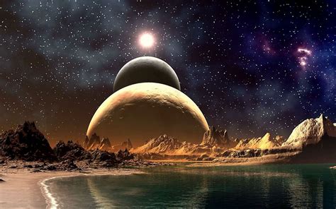 Wallpaper Science Fiction Planet Landscape Wallpapersafari