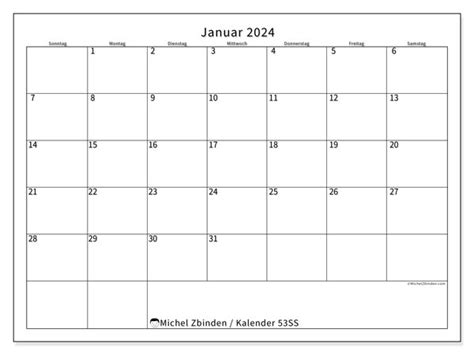 Kalender Januar 2024 53ss Michel Zbinden De