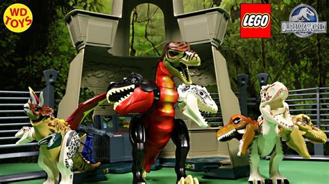 New Lego Jurassic World 11 Hybrid Mutant Surprise Eggs Jurassic Park Command Compound Dinosaur