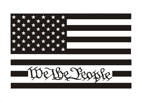 Flag We The People Vinyl Decal We The People Sticker We The Etsy