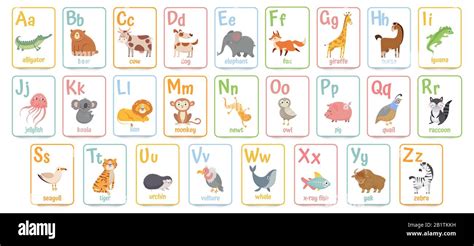 Preschool Animal Alphabet Chart