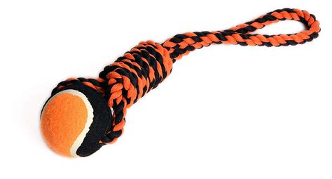 Seriously Strong By Petface Tennis Ball Rope Dog Toy Large Bigamart