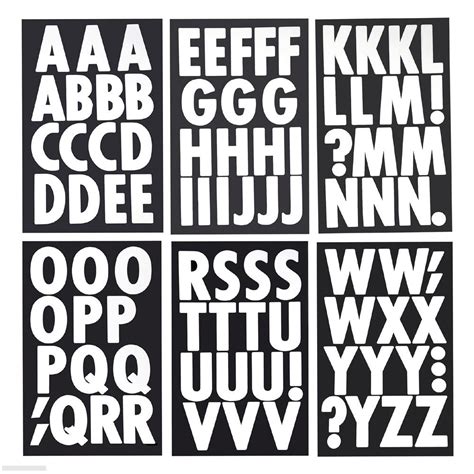 Big Font Alphabet Letter Stickers Caps 3 Inch 82 Count