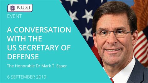 A Conversation With The Us Secretary Of Defense Youtube