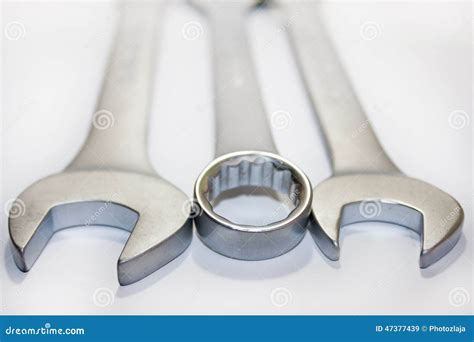 Metal Hand Tools Set Stock Image Image Of Tighten Steel 47377439