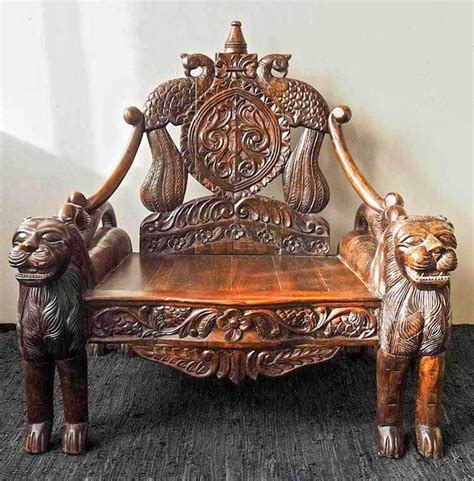 Indian Furniture Carved Wooden Designs Carved Chairs Indian