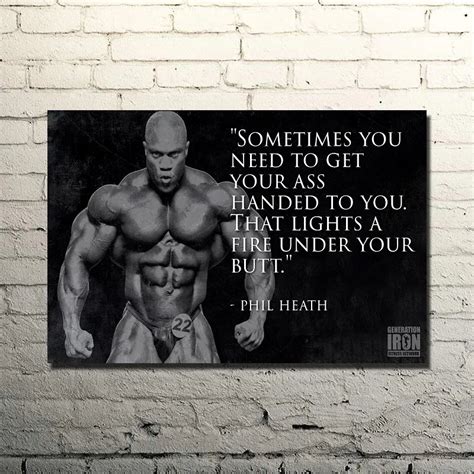 Phil Heath Bodybuilding Motivational Quote Art Silk Poster Print 13x20